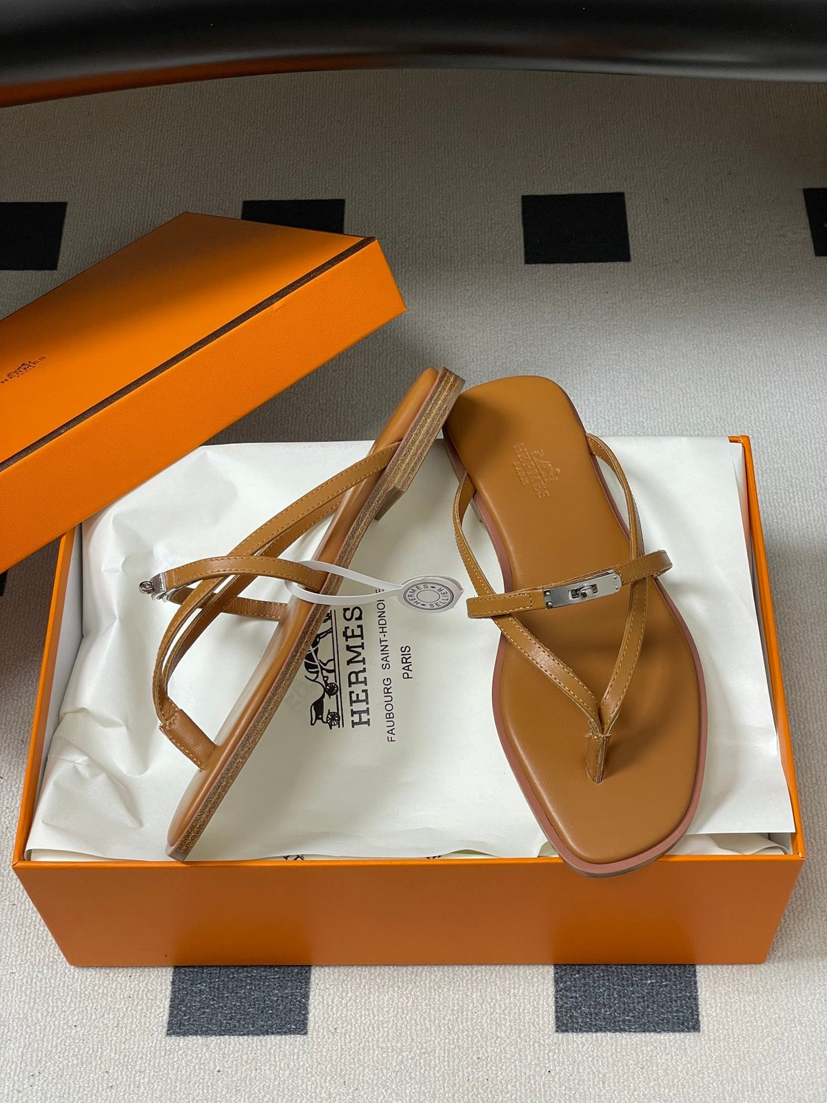 HM Miss Sandal Brown in Calfskin 593823