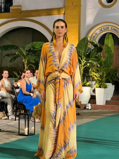 Maren Kimono Tie Dye Two Piece Set