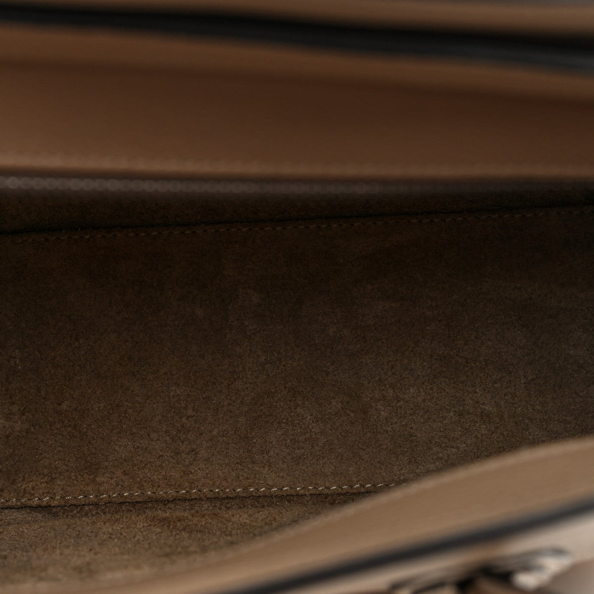 Drummed Calfskin Nano Luggage Dune