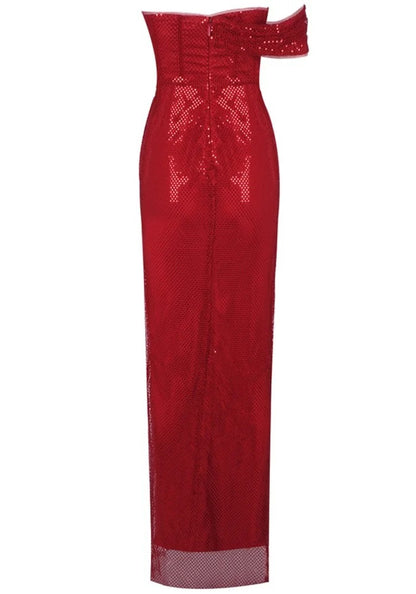 Antonella Maxi Dress In Red