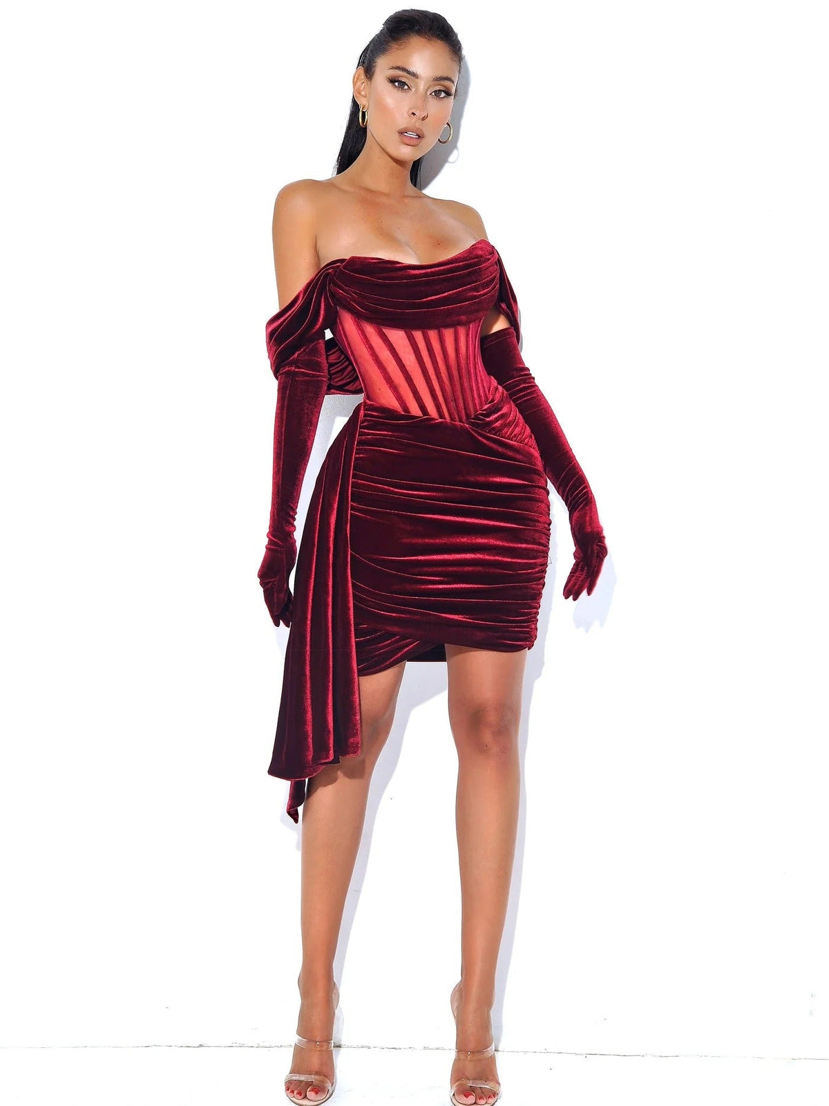 Mary Mini Dress In Red