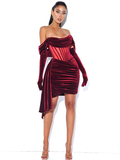 Mary Mini Dress In Red