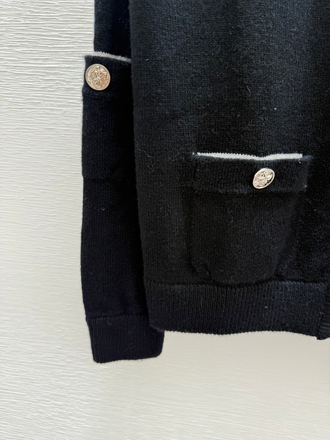 CC 25 Cardigan In Black Cashnere 286347