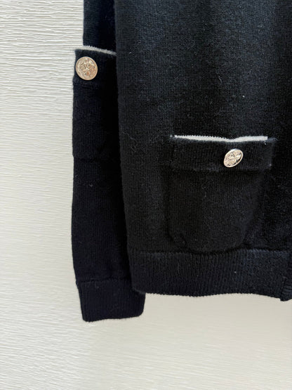 CC 25 Cardigan In Black Cashnere 286347