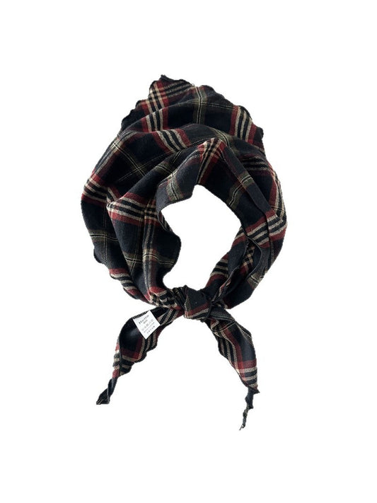 Scarvii - Vintage Plaid Triangle Scarf