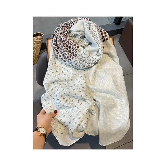 Linen Printed Sun-Proof Warm Shawl Scarf