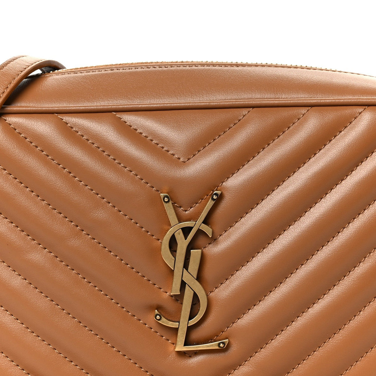 Calfskin Matelasse Monogram Lou Camera Bag Cinnamon