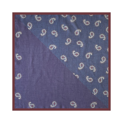 Scarvii - 27.5" Boho Paisley Print Scarf - Vintage &amp; Light
