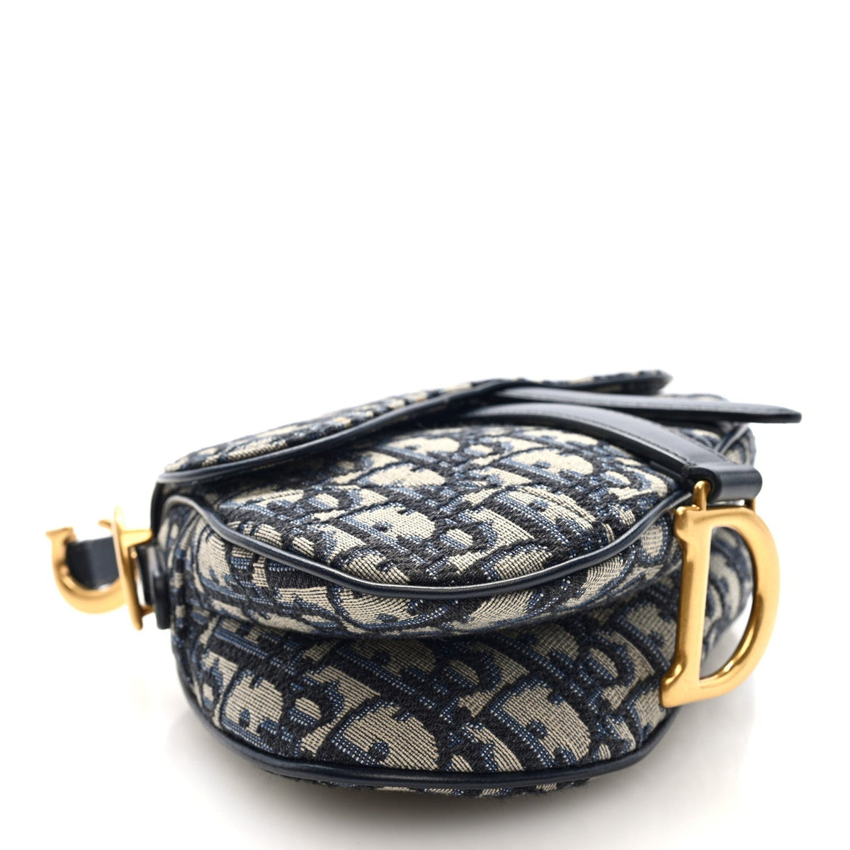 Oblique Mini Saddle Bag Blue
