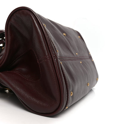 Grained Buffalo Paddington Grenat