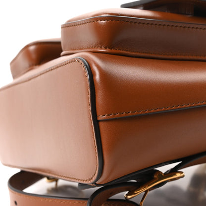 Calfskin Bamboo Backpack Brown
