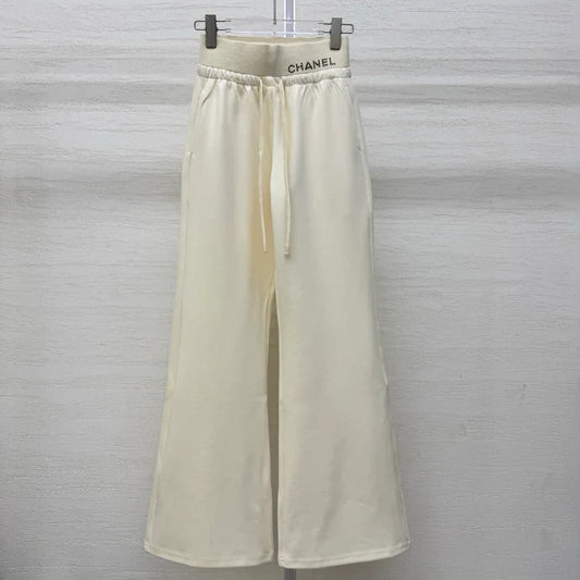 Chanel 2026 Rhinestone Waistband Casual Pant Cotton 356983