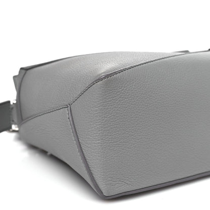 Soft Grained Calfskin Small Puzzle Edge Bag Pearl Grey
