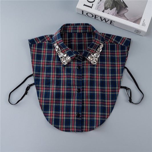Diamond Studded Detachable Shirt Collar