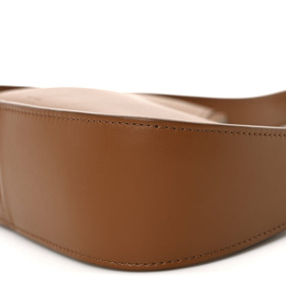 Smooth Calfskin Half Moon Shoulder Bag Chestnut