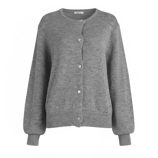 Minimalist Winter Solid Color Knit Cardigan