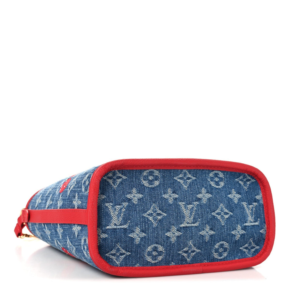 LV X TM Monogram Denim Cerises Neverfull Inside Out BB