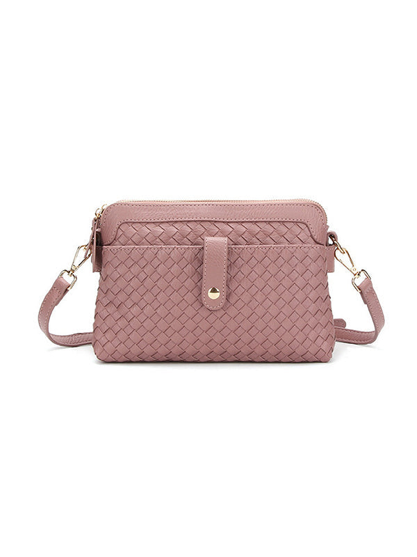 Split-Joint Woven Bags Crossbody Bags