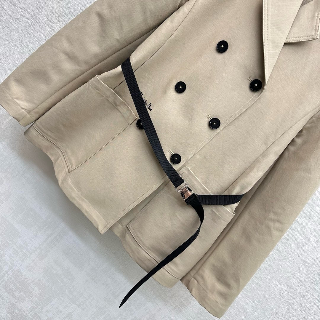 CD 26s Trench Coat Natural Beige Cotton 349777