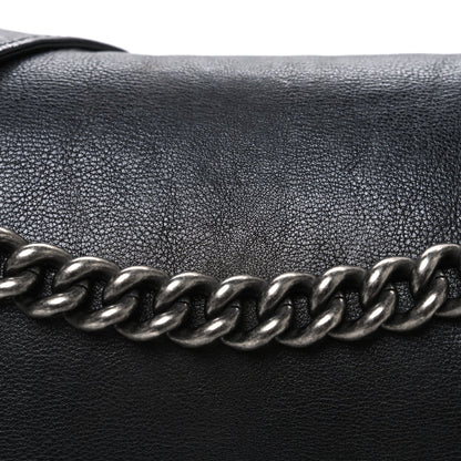 Calfskin Large Boy Reverso Flap Black