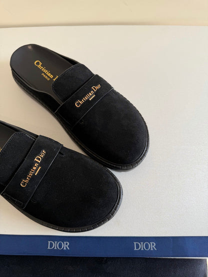 CD Boy Mules Full Black Suede