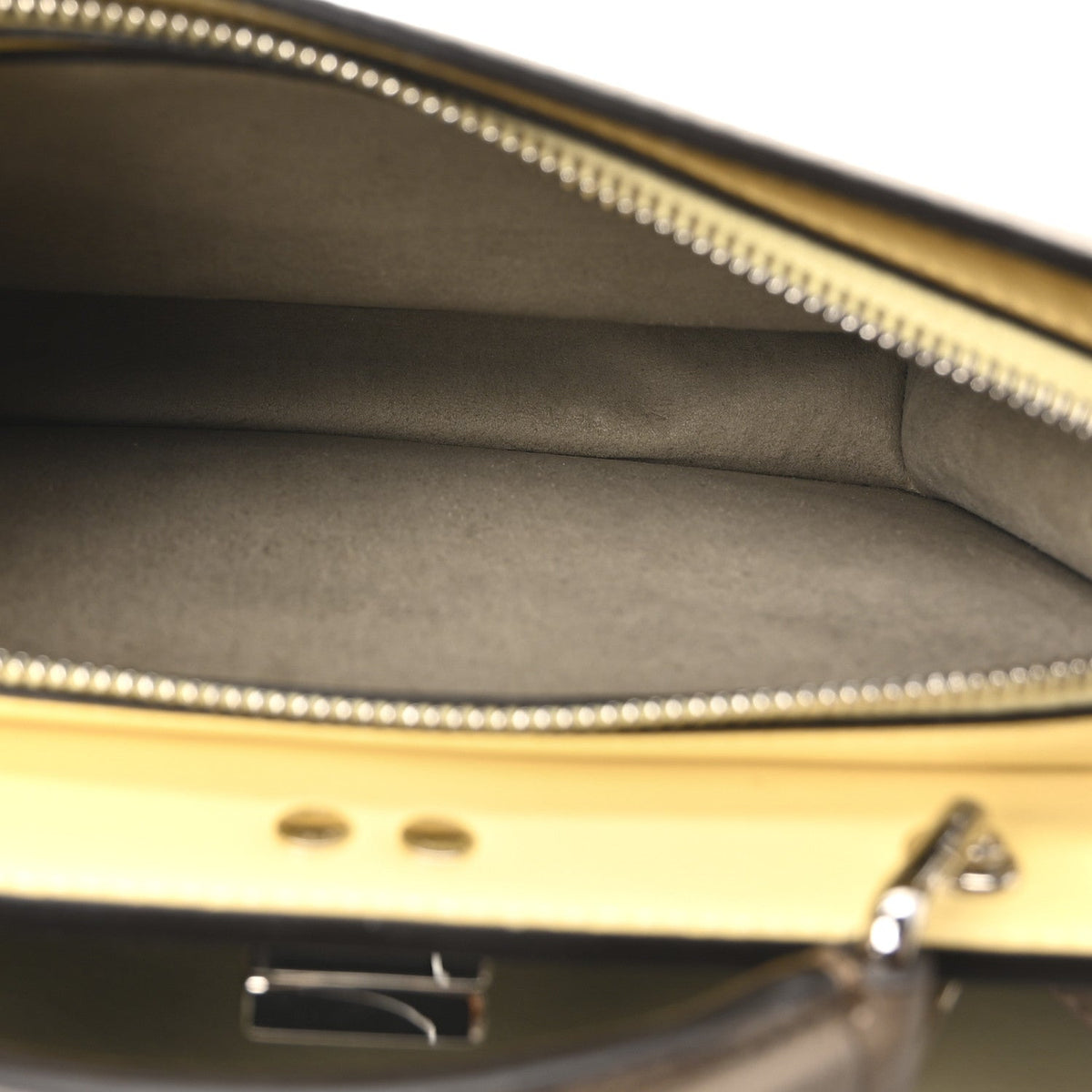 Cuoio Romano Vitello Cover Glazed Fabric Bi-Color FF 1974 Mini Peekaboo I SEE U Satchel Tartufo Banana Tobacco Moro
