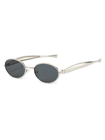 Olive Small Round-Frame Sunglasses