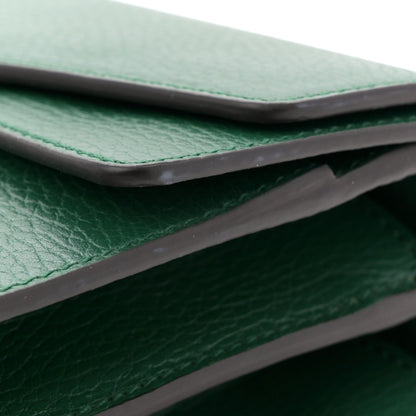Pebbled Calfskin Small Dionysus Shoulder Bag Emerald