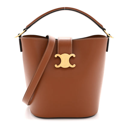 Smooth Calfskin Triomphe Small Louise Bag Tan