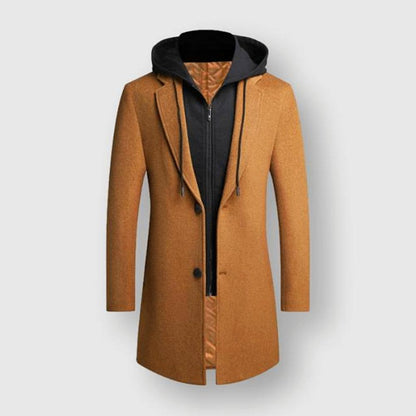 Sky Madrid Long Hooded Coat