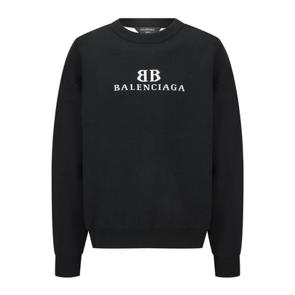 Balenciaga 25 Sweater Black Wool 0002