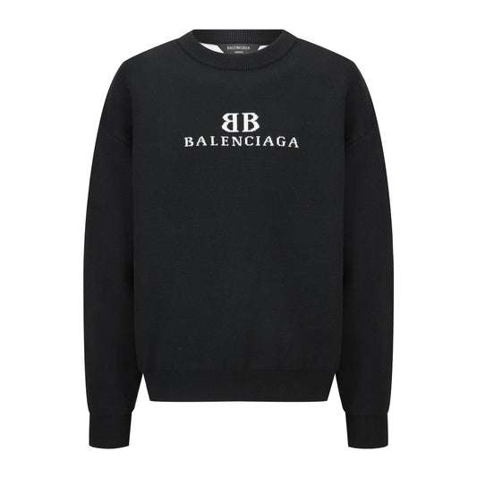 Balenciaga 25 Sweater Black Wool 0002