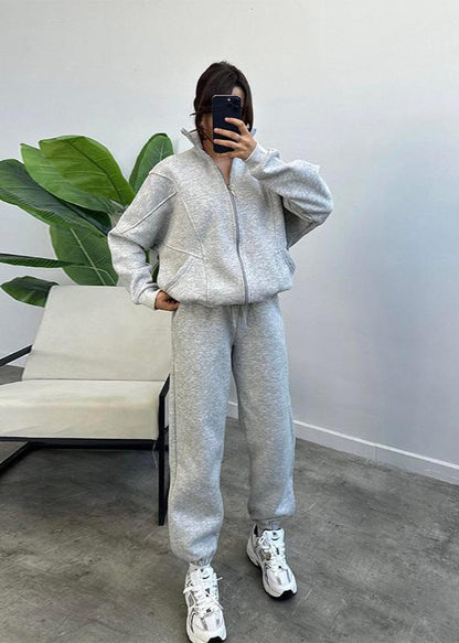 Oversized Hoodie And Jogger Set Soft Fabric