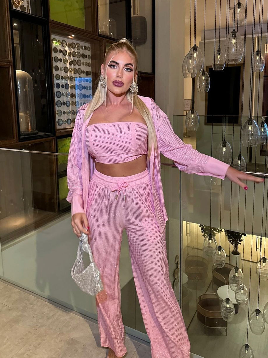 Jessamine Three-piece Suit In Pink