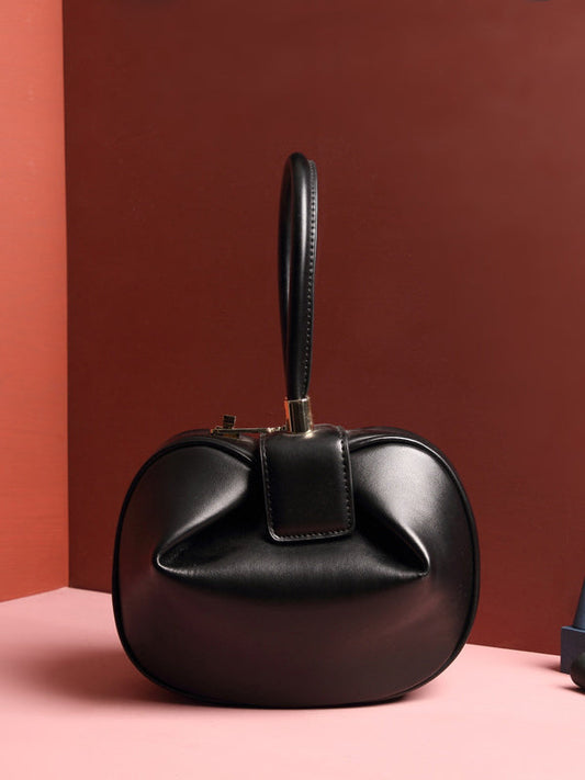Retro Fashion Solid Color Three-Dimensional Handbags