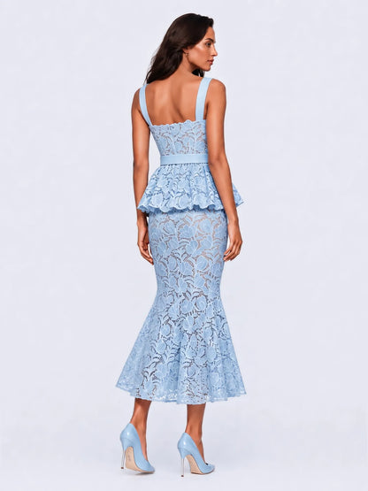 Giselle Cut Out Lace Camisole Maxi Dress