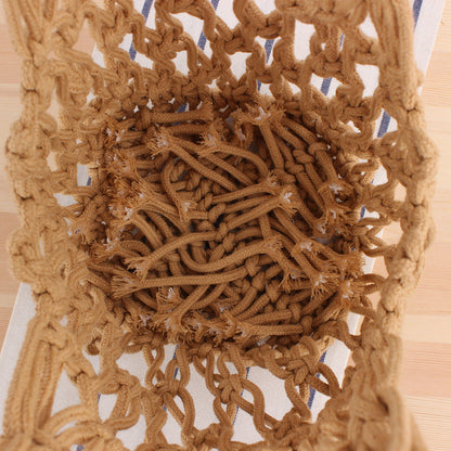 Crochet Market Bag Coarse Cotton Woven Bag