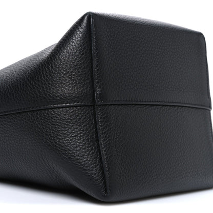 Grained Calfskin Medium N/S Park Tote Black