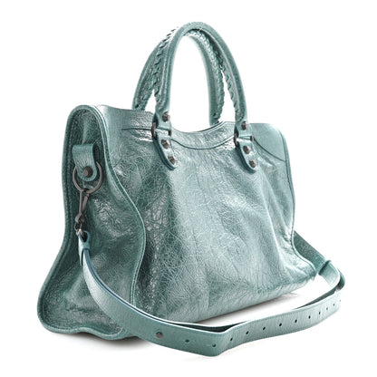 Arena Lambskin Classic Hardware Medium Le City Dark Emerald