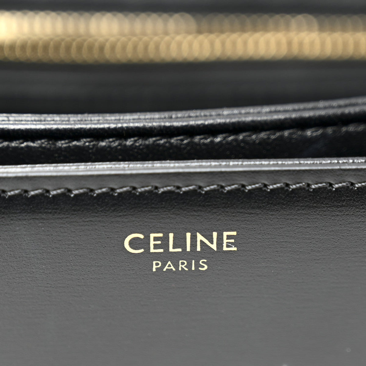 Shiny Calfskin Medium Triomphe Black