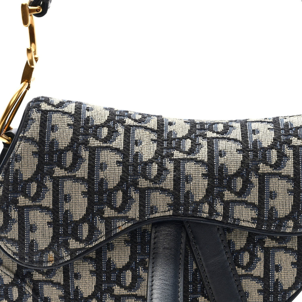 Oblique Mini Saddle Bag Blue