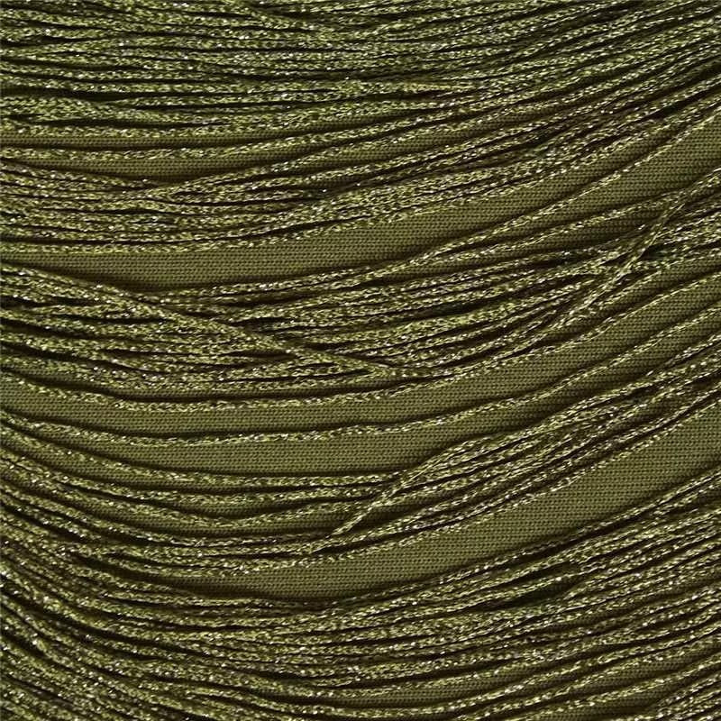 Fedde Fringe Satin Skirt Set In Olive