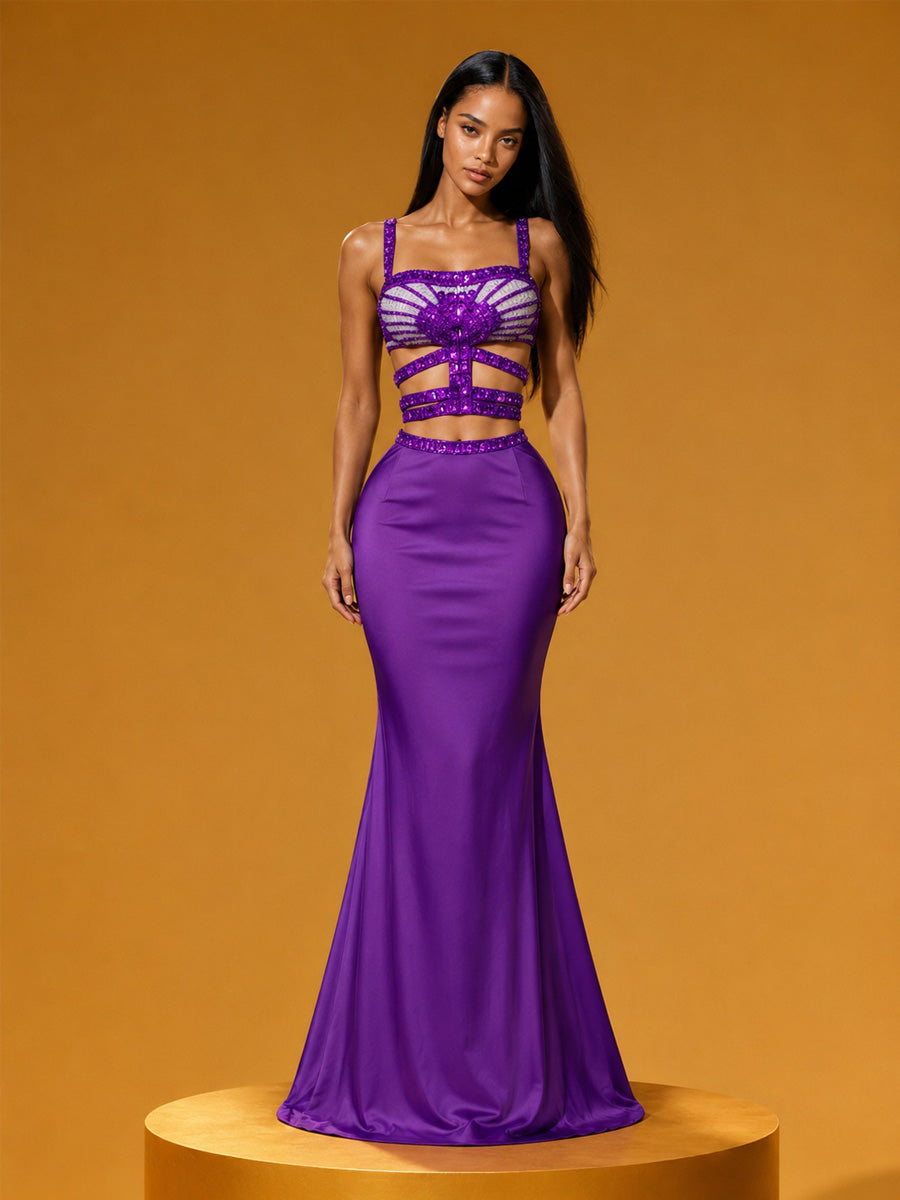 Seraphina Rhinestone Two Piece Set