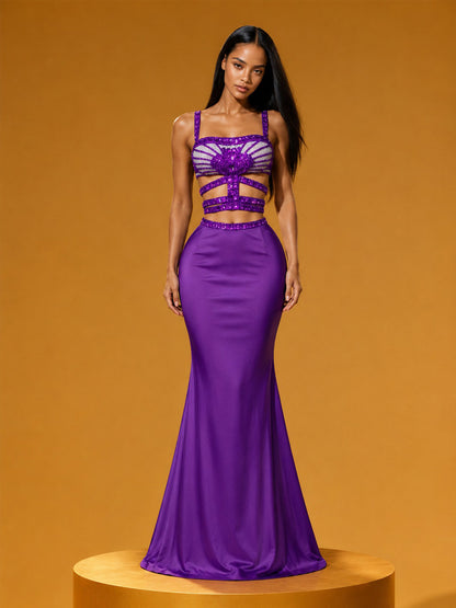 Seraphina Rhinestone Two Piece Set