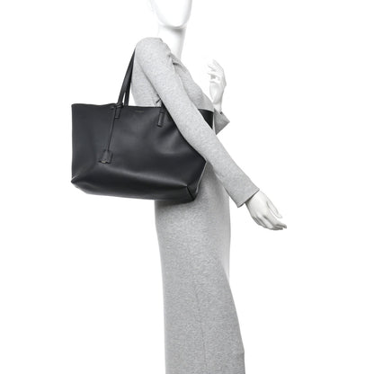 Calfskin Large Shopping Tote Black