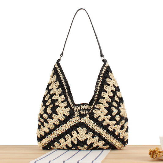 Crochet Market Bag High Capacity Woven Bag
