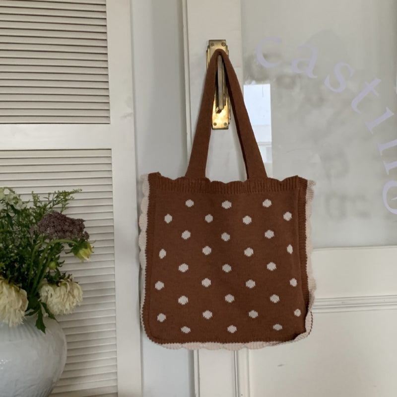 Crochet Tote Bag Simple Fashion Wool Bag