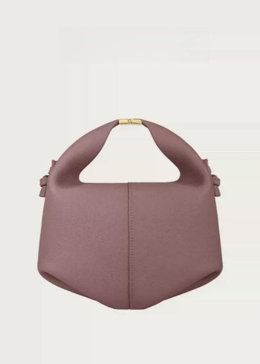 Cowhide Leather Shoulder Messenger Bag With Lychee Pattern