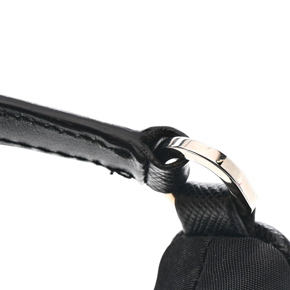 Tessuto Nylon Saffiano Mini Re-Edition 2005 Bag Black