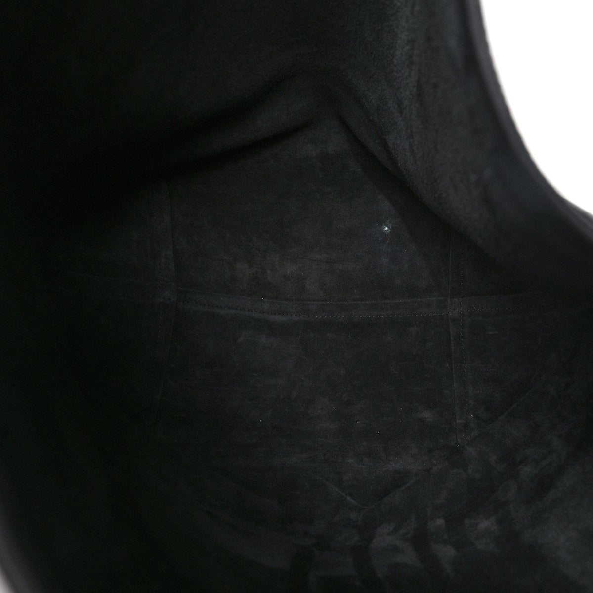 Grained Calfskin Medium N/S Hook Tote Black